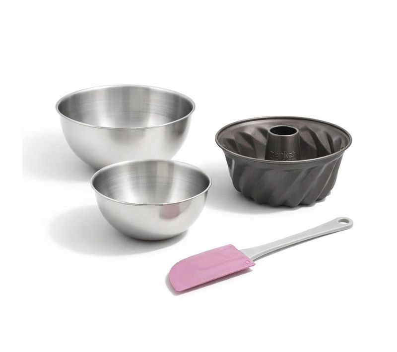 Set De 4 Ustensiles De Pâtisserie Moule à Gâteaux Bols Et Spatule Spécial Mini Spécial Mini Zenker …