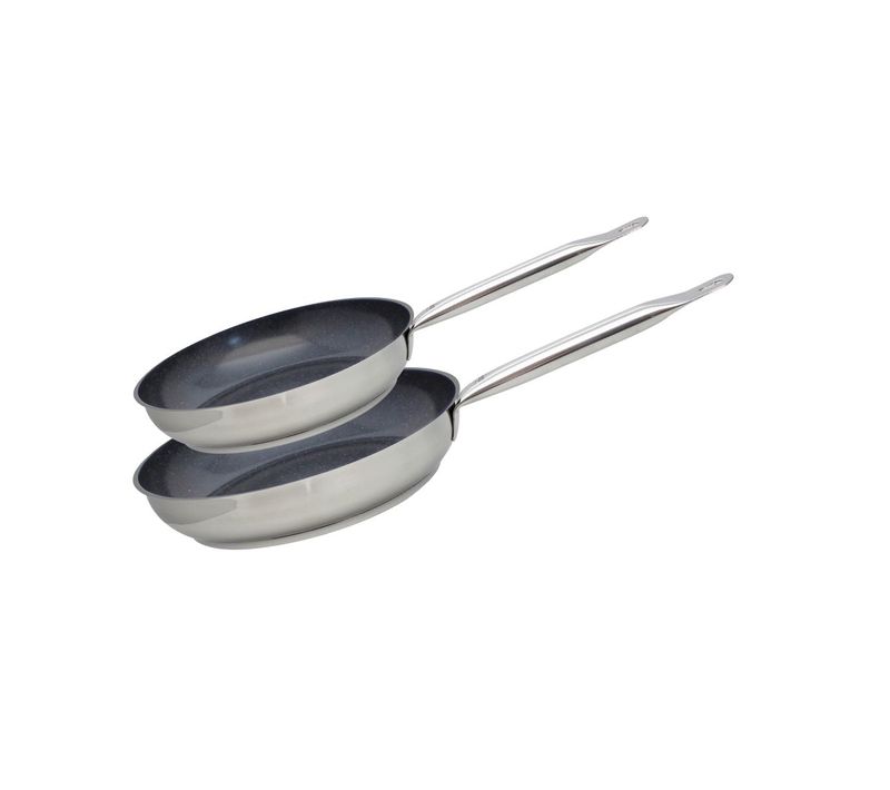 Set De 2 Poêles 24 Et 28 Cm Céramique Sans Pfas Profi Therm Platinum Elo