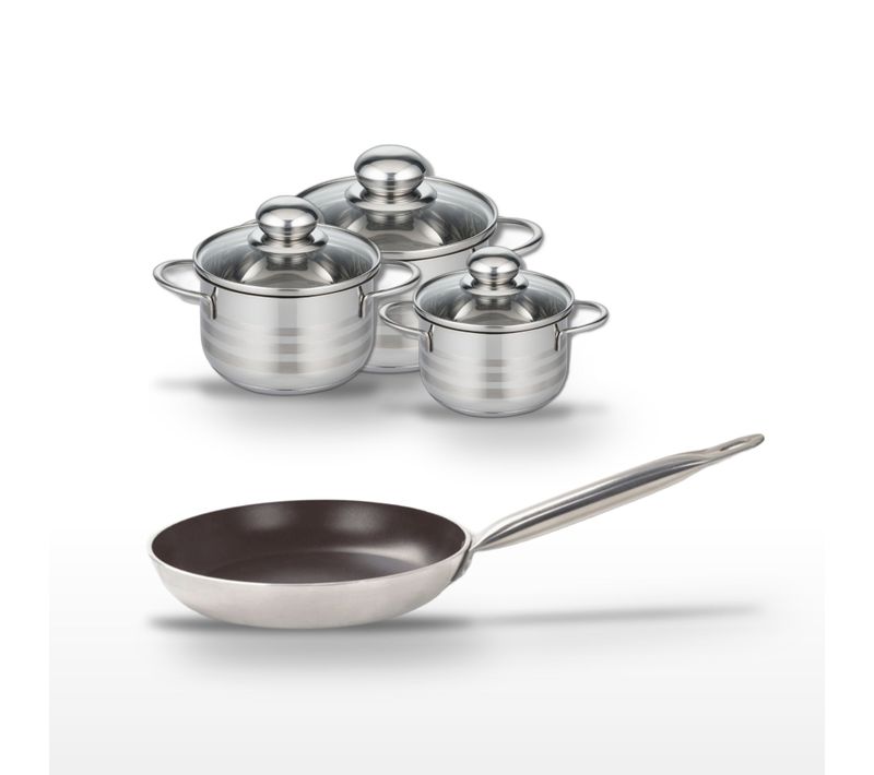 Lot Poêle 28 Cm Elo Bistro Line et 3 Faitouts Elo