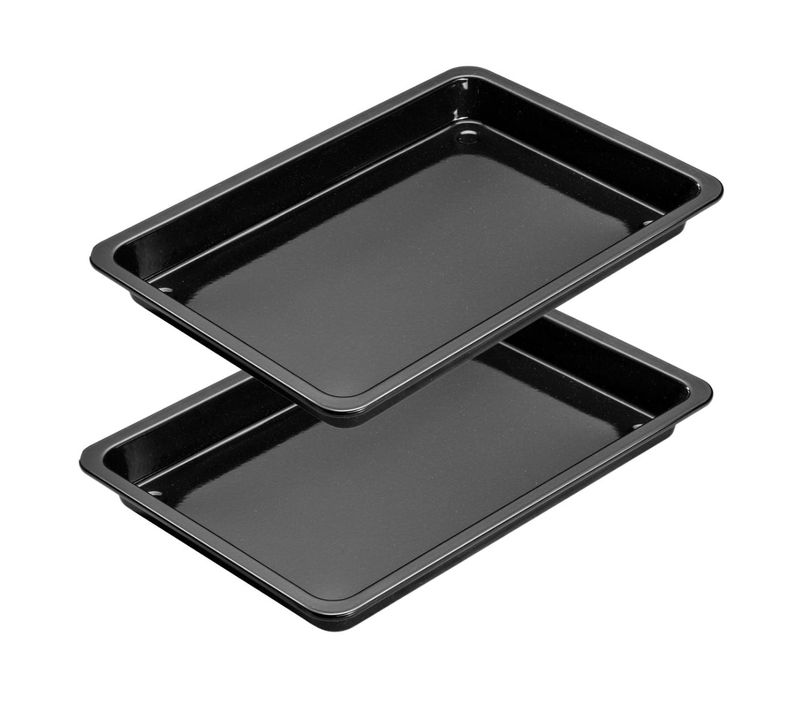 Lot De 2 Plats De Cuisson Pizza Au Four 42 X 29 Cm Dr. Oetker Back-idee Kreativ