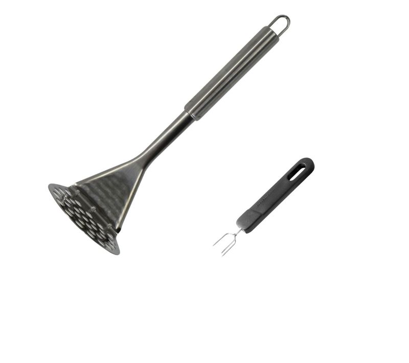 Duo Presse-purée Manuel Et Fourchette 3 Dents Pour Pommes De Terre Fackelmann