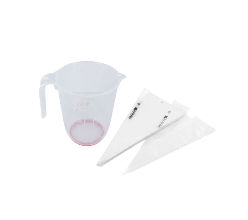 Set De 100 Poches à Douilles Professionnelles 50 Cm Et Verre Doseur