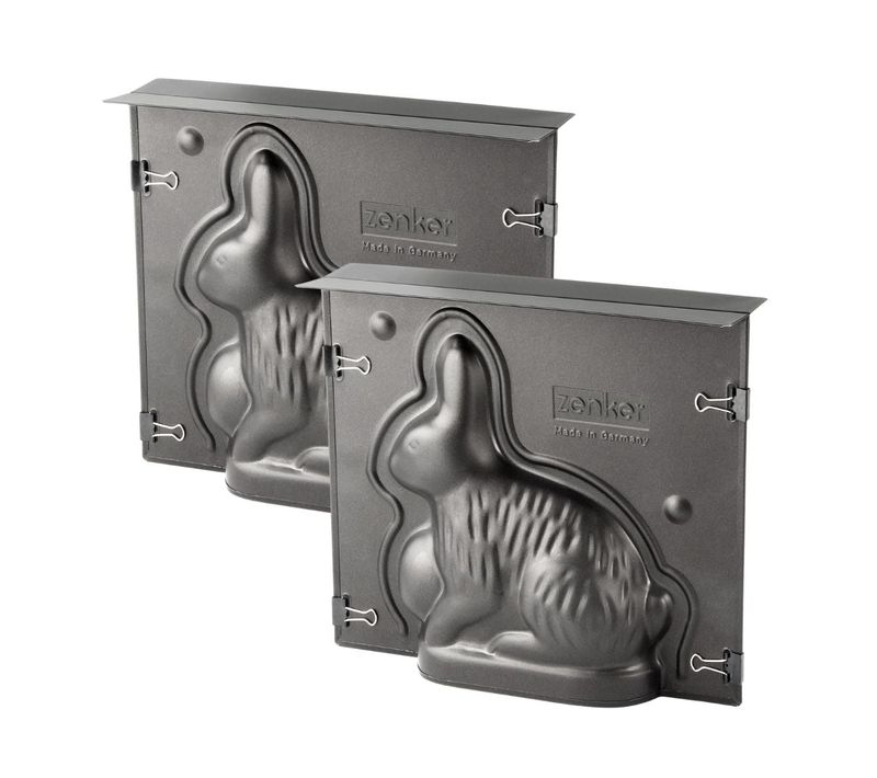 Lot De 2 Moules à Gâteaux 3d En Forme De Lapin De Pâques 600 Ml Pâques
