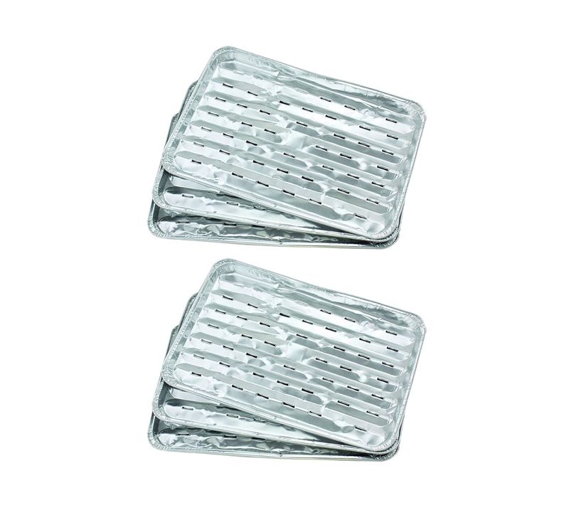 Lot De 10 Barquettes En Aluminium 34 X 23 Cm Fackelmann Barbecue