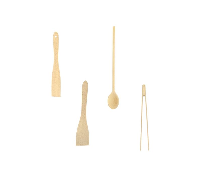 Ensemble De 4 Ustensiles De Cuisine Fackelmann Boisselerie