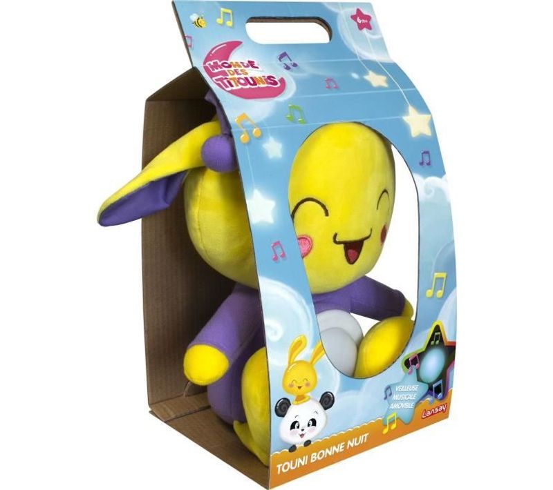 Titounis - Touni Bonne Nuit - Peluche Veilleuse - 1er Âge - Des 6 Mois -