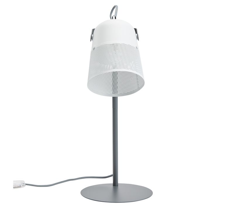 Lampe de bureau JUSTIN Blanc-anthracite