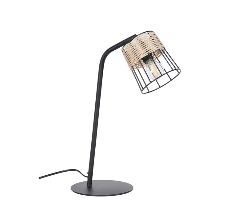 Lampe à poser H. 40 cm INDAH Noire