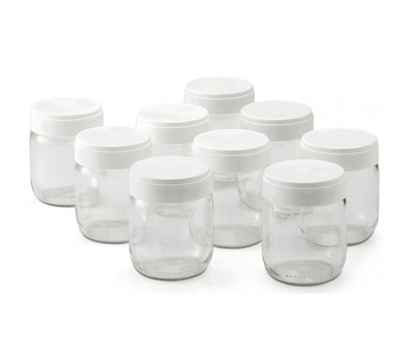 Lot De 9 Pots En Verre Pour Yaourtière - 430301