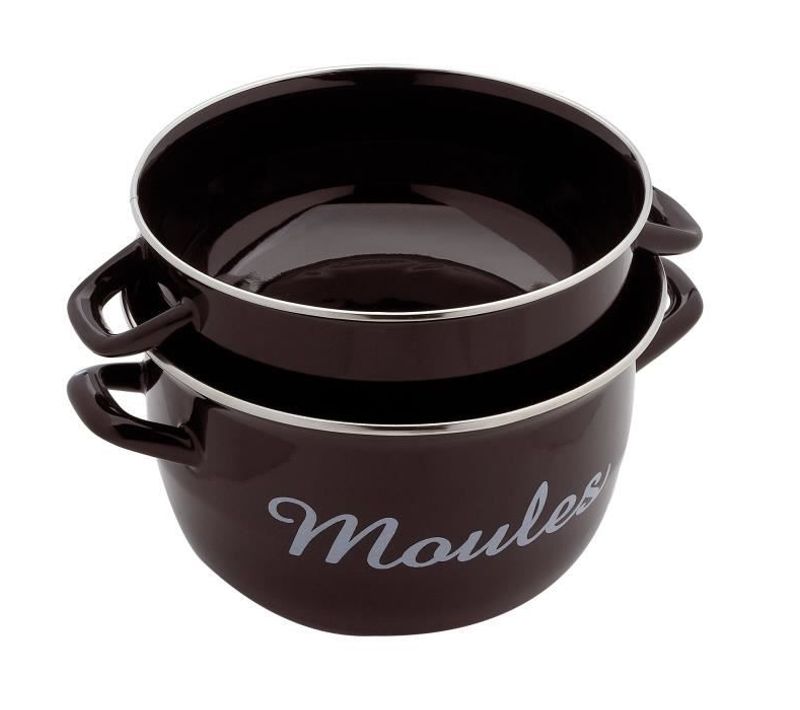 Marmite À Moules Ø24 Cm Noir Tous Feux Dont Induction