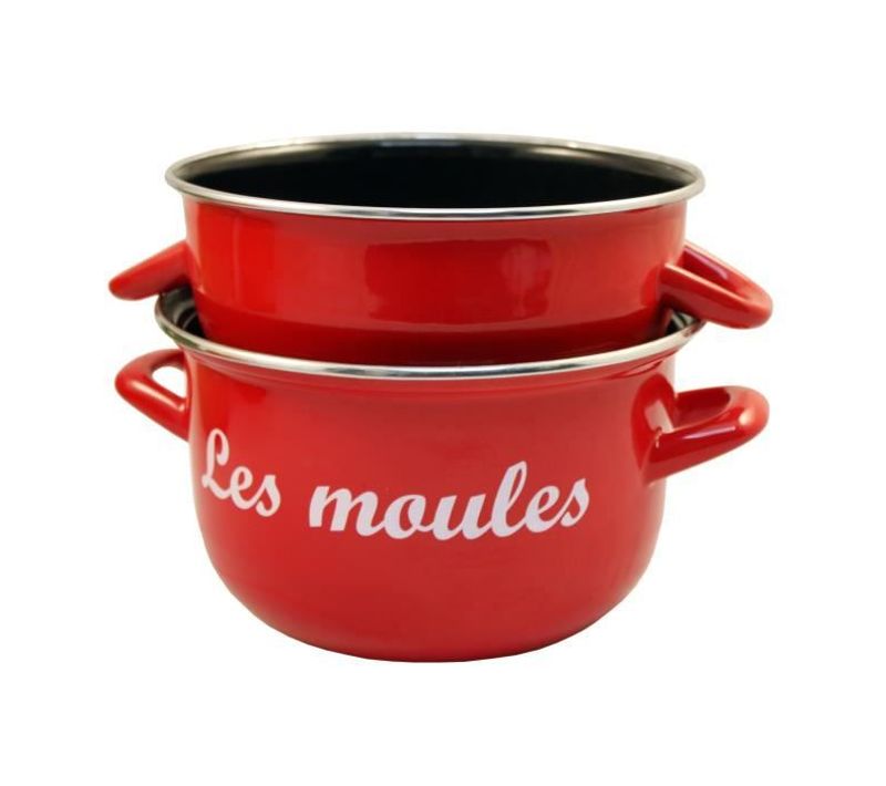 Marmite À Moules 24 Cm Rouge Marquage