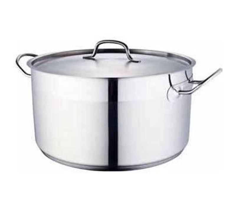 Marmite 30 Cm - Acier Inox 11 L, Tous Feux (dont Induction), Couvercle