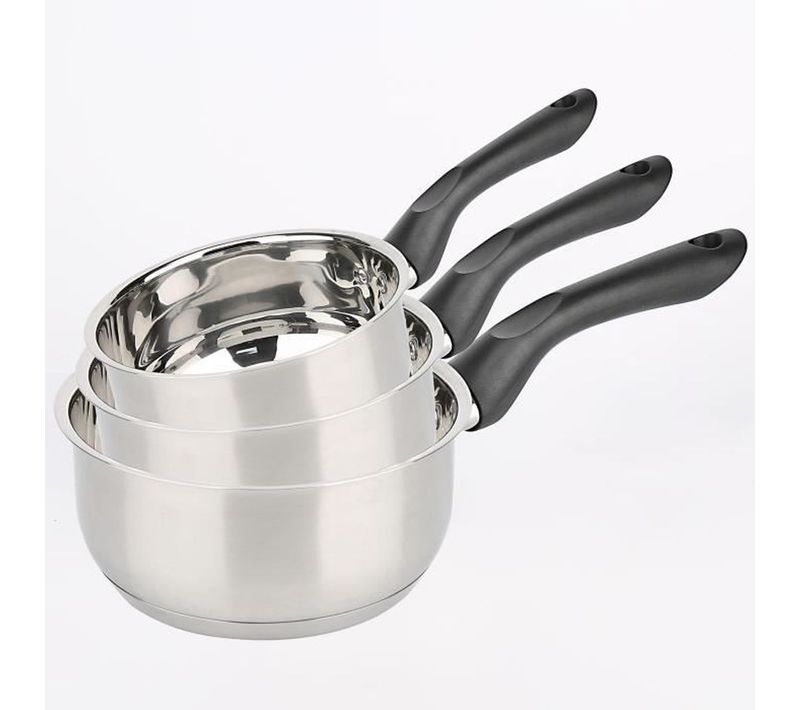 Batterie De Casseroles Primo 3 Pièces Acier Inox 16/18/20 Cm – Tous Feux