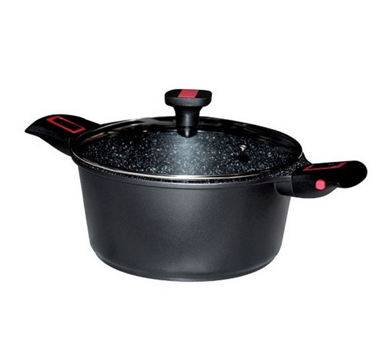 Faitout Aluminium Anti-adhérent 24cm + Couvercle 383605