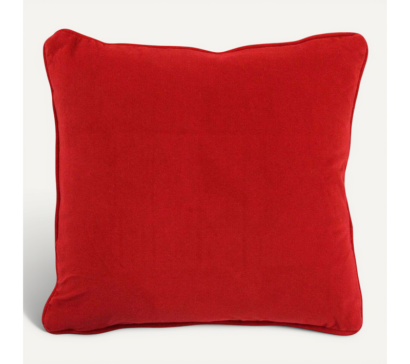 Coussin En Velours Rouge 40x40 - Velvet