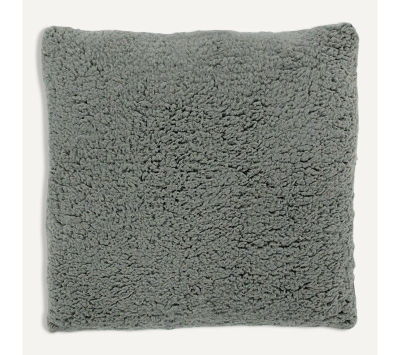 Coussin Aspect Laine Extra-doux Gris 40x40 - Caline