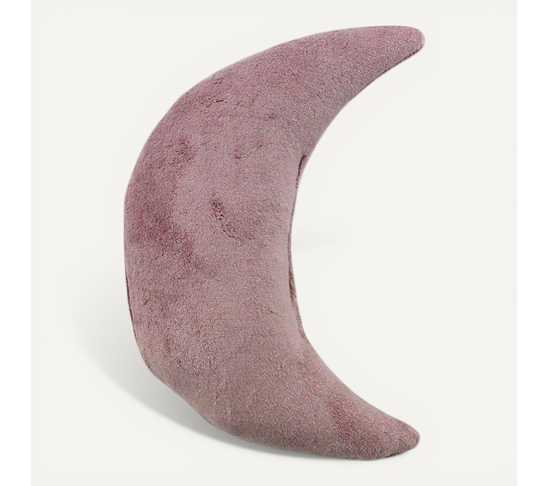 Coussin Extra-doux En Forme De Lune Rose 30x45 - Comete