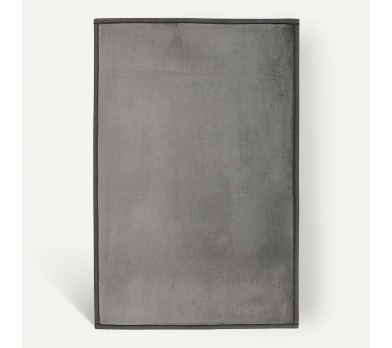 Tapis Aspect Velours Extra-doux Gris 60x90
