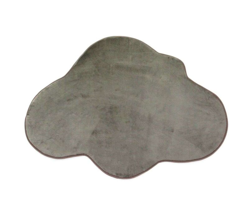 Tapis Salon Forme Nuage Extra-doux Taupe 90x70