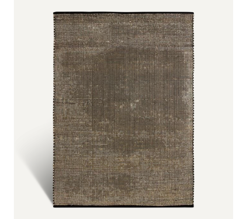 Tapis En Jute 120x170 Naturel - Noir