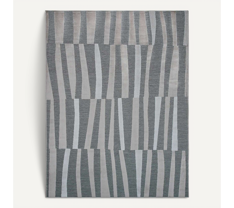Tapis Graphique Motif Ligne Marron 120x160