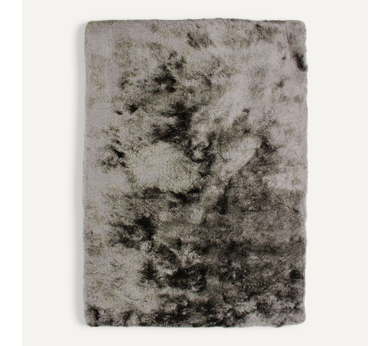 Tapis À Poils Longs Extra-doux Gris Foncé 120x170