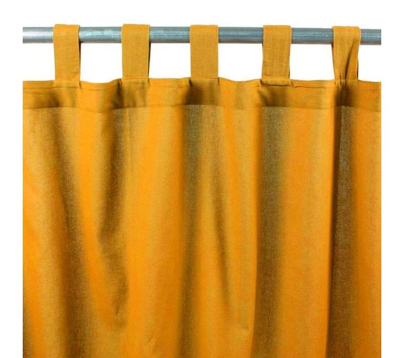 Rideau 100% Coton À Pattes Orange 150x250 - Jazz