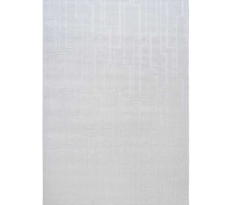 Tapis Salon Aspect Jute Blanc Ivoire 160x225