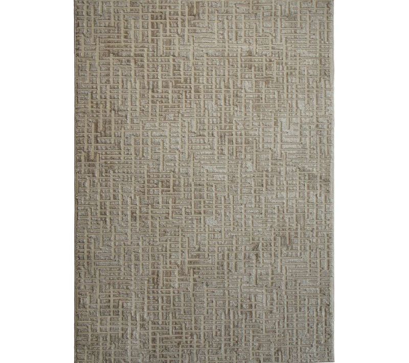 Tapis Moderne Motif Géométrique Beige 160x230