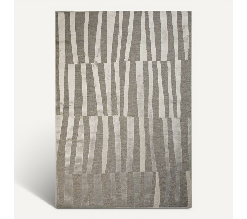 Tapis À Relief Moderne Gris 160x230