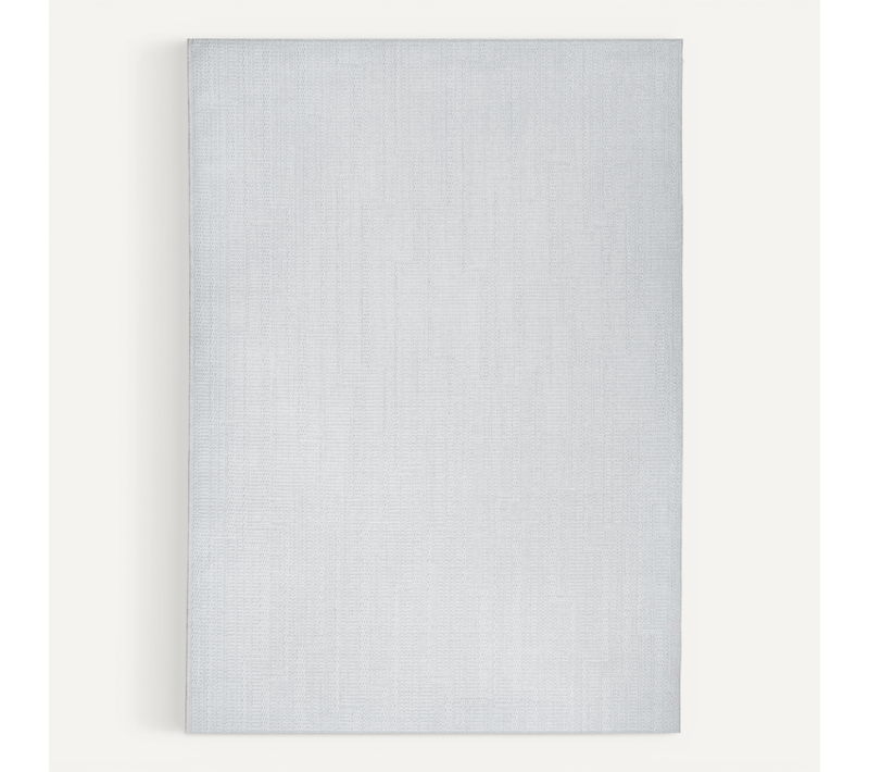 Tapis Aspect Jute À Motif Lignes Blanc Ivoire 190x290
