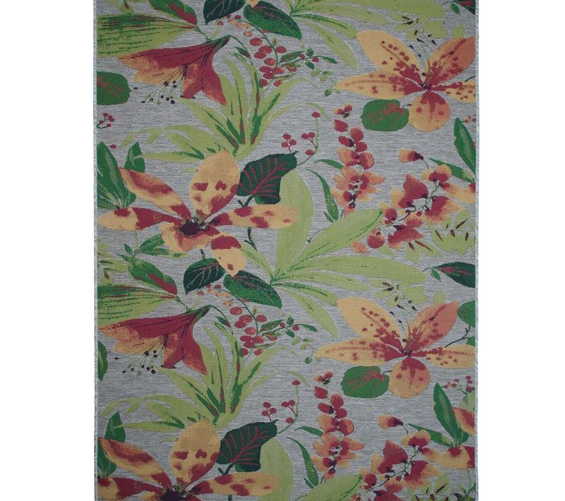Tapis Salon  Motifs Fleurs Vert Multicolore 200x290