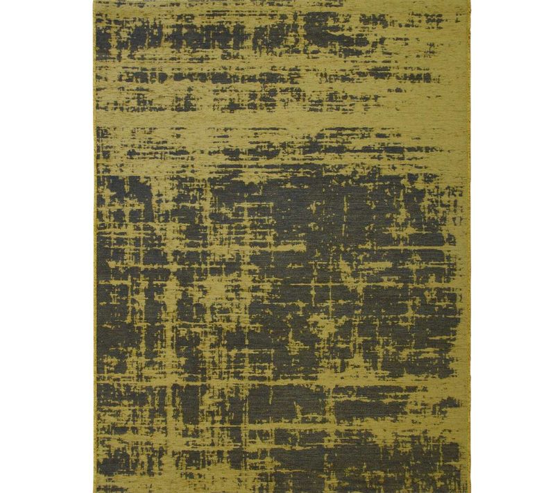 Tapis Salon Moderne Motif Abstrait Jaune 200x290