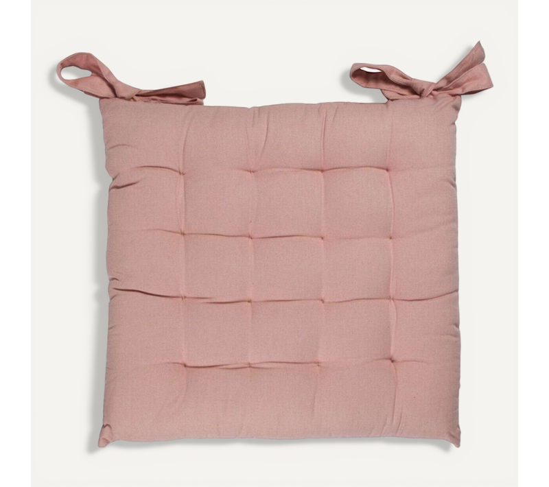Galette 100% Coton Rose 38x38 - Toile De Toscane