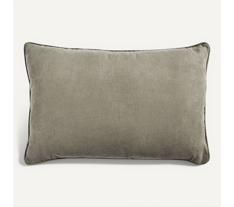Coussin En Suédine Taupe 60x40 - Sueden