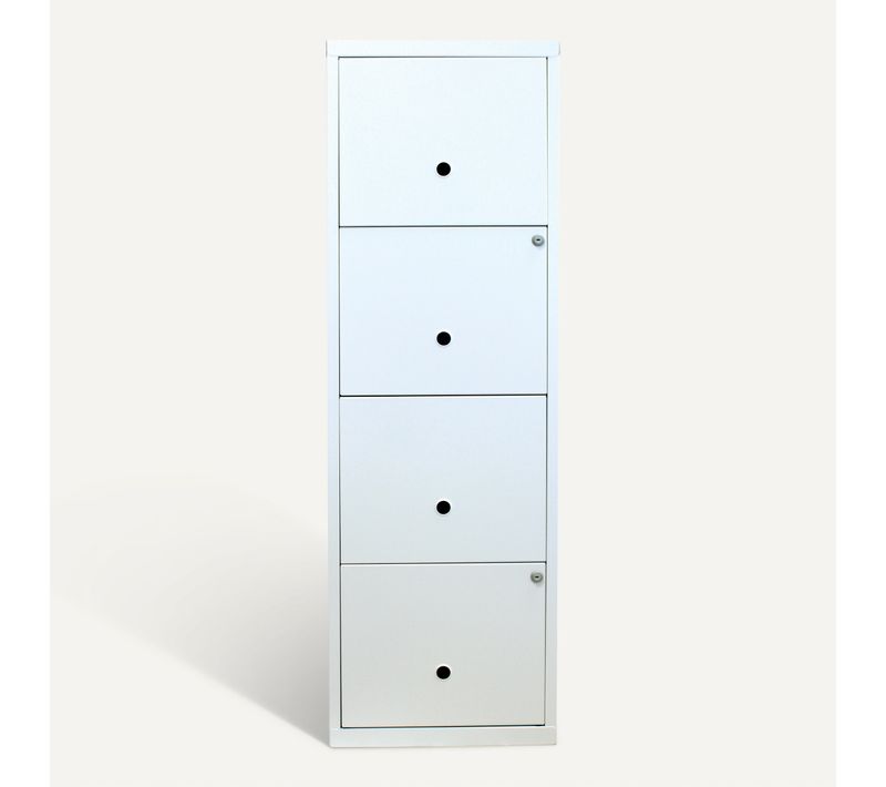 Classeur 4 tiroirs RETRO 3 blanc mat