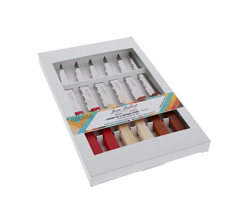 Coffret De 6 Couteaux à Steak En Acier Inoxydable (inox)