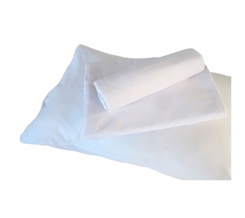 Housse De Couette Enfant Uni - 80x120 Cm - Blanc