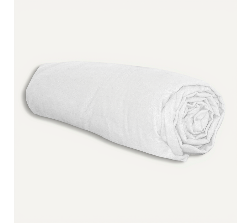 Drap Housse En Flanelle - 140x190 Cm - Blanc