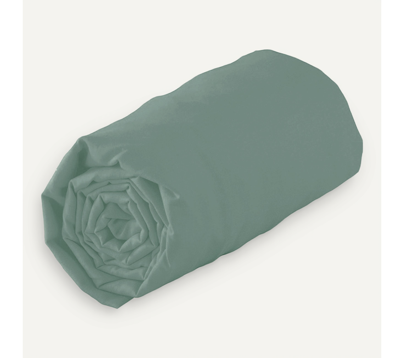 Drap Housse 100% Coton Bio Bonnet 30 Cm - 80x200 Cm - Bronze