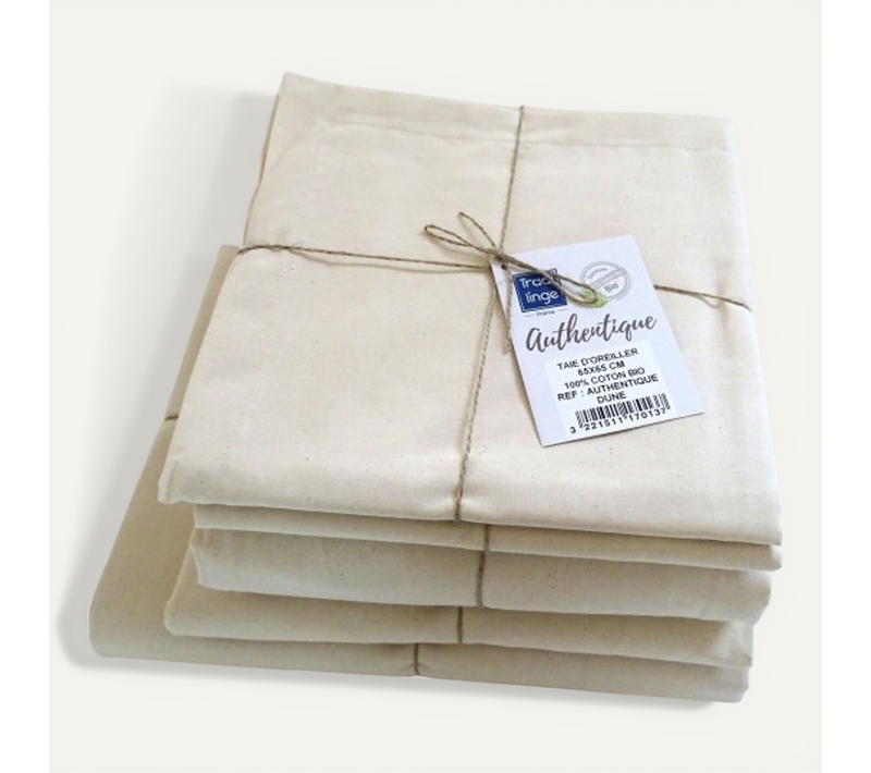Drap Plat En 100% Coton Biologique - 240x300 Cm - Sable