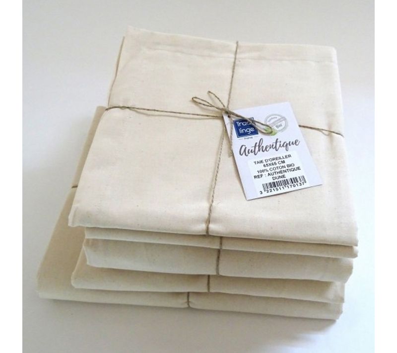 Drap Plat En 100% Coton Biologique - 280x300 Cm - Sable