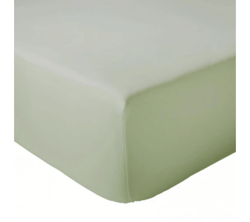 Drap Housse Coton Bonnet 23 Cm Fabriqué En France - 180x190 Cm - Vert Clair