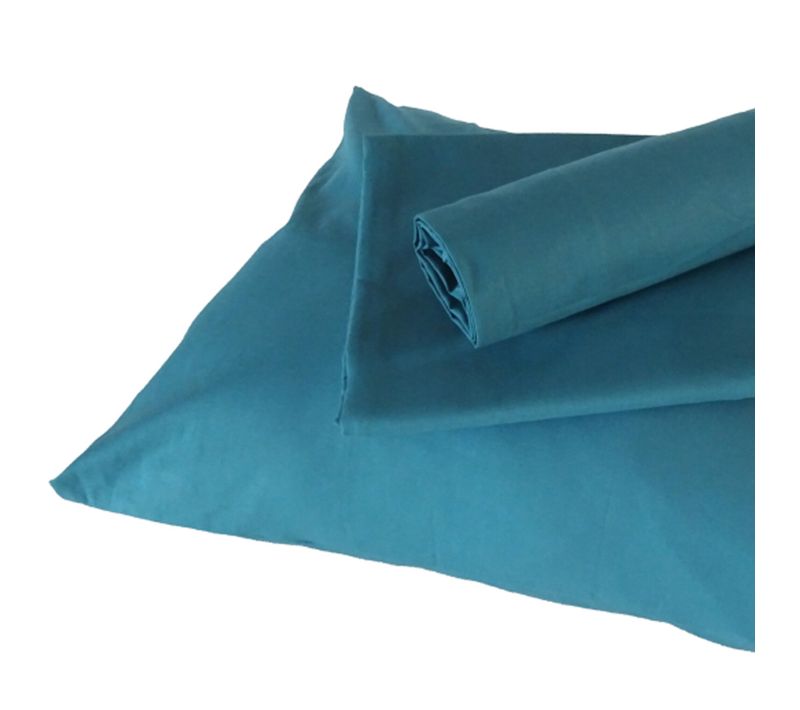 Housse De Couette Enfant Uni - 100x140 Cm - Bleu Paon
