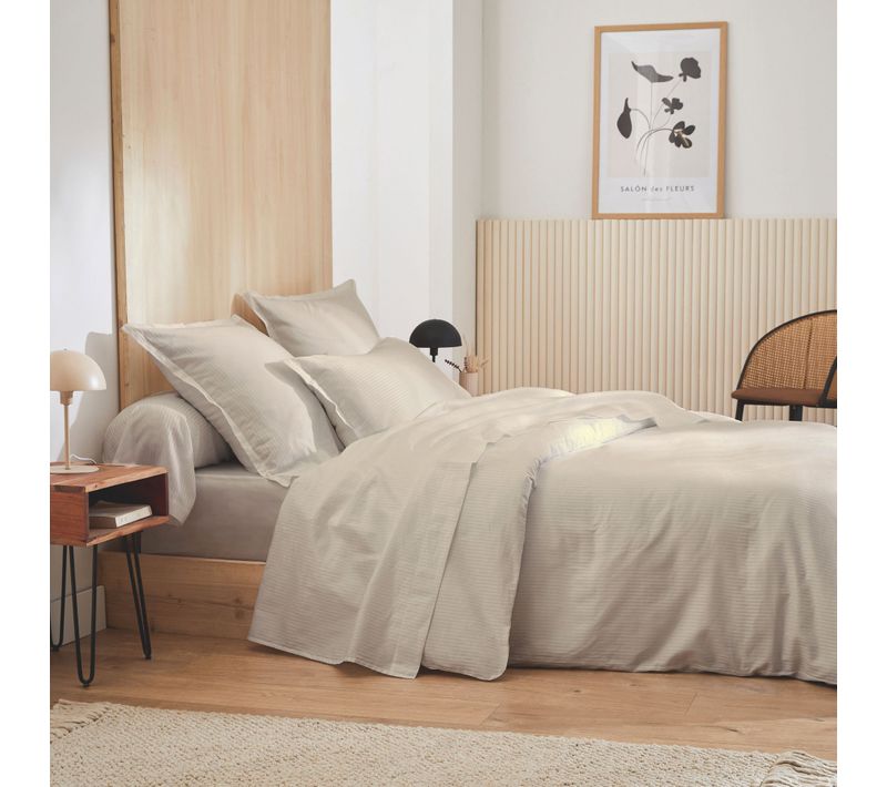 Housse De Couette Grand Hôtel Sable 140x200 Cm
