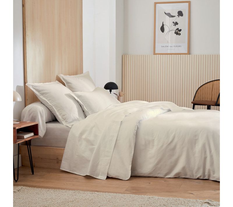 Housse De Couette Esprit Grand Hôtel - 280x240 Cm - Sable
