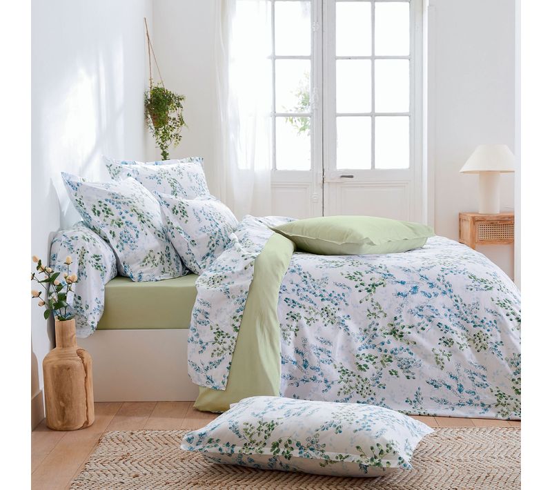 Parure De Couette Feuilles De Tilleul - 200x200 Cm - Vert