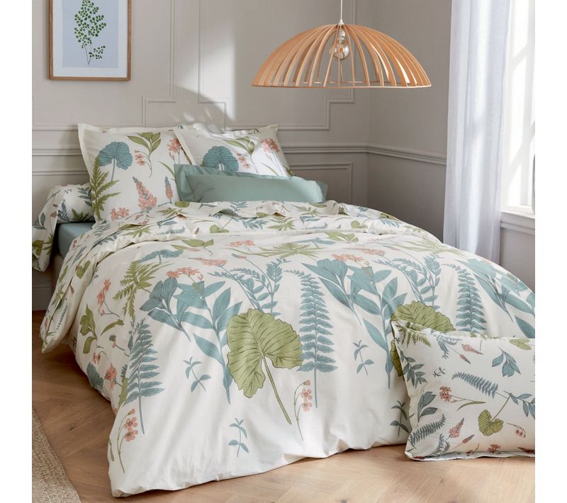 Parure De Couette Au Style Nature - 240x220 Cm - Vert