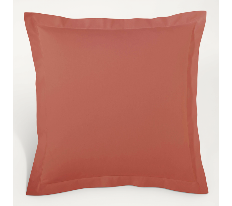 Taie D’oreiller Percale De Coton Made In France - 65x65 Cm - Bordeaux