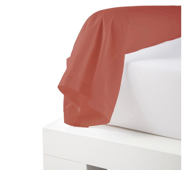 Taie De Traversin Percale De Coton Piquée Unie - 86x240 Cm - Bordeaux